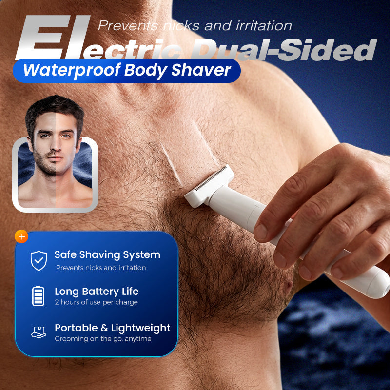Electric Dual-Sided Waterproof Body Shaver