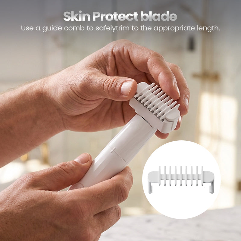 Electric Dual-Sided Waterproof Body Shaver