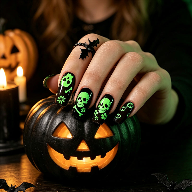 Glow Halloween Nail Wraps