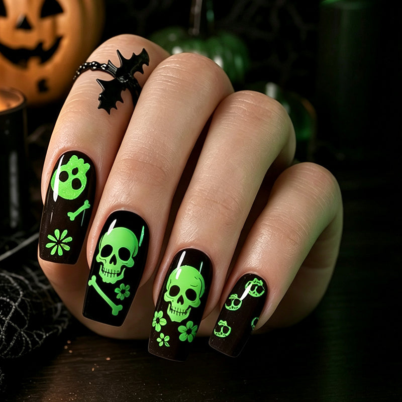 Glow Halloween Nail Wraps