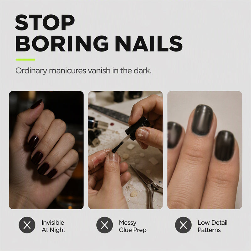 Glow Halloween Nail Wraps