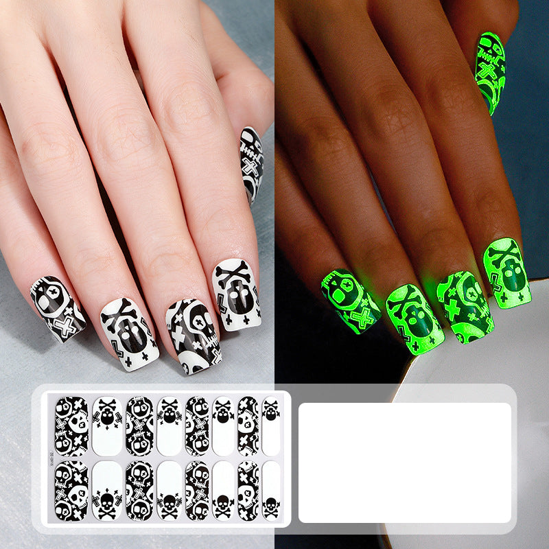 Glow Halloween Nail Wraps