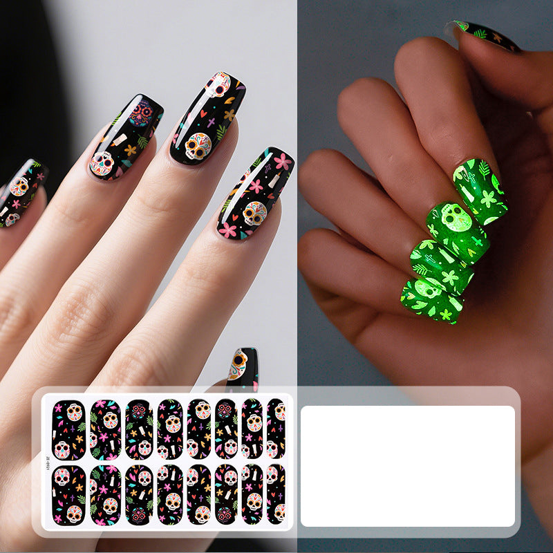 Glow Halloween Nail Wraps