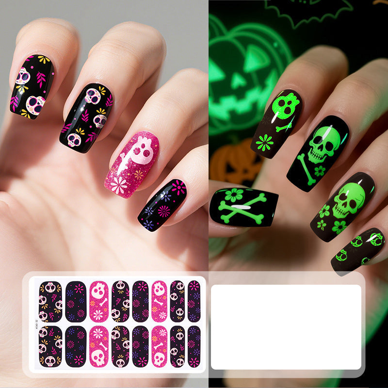 Glow Halloween Nail Wraps