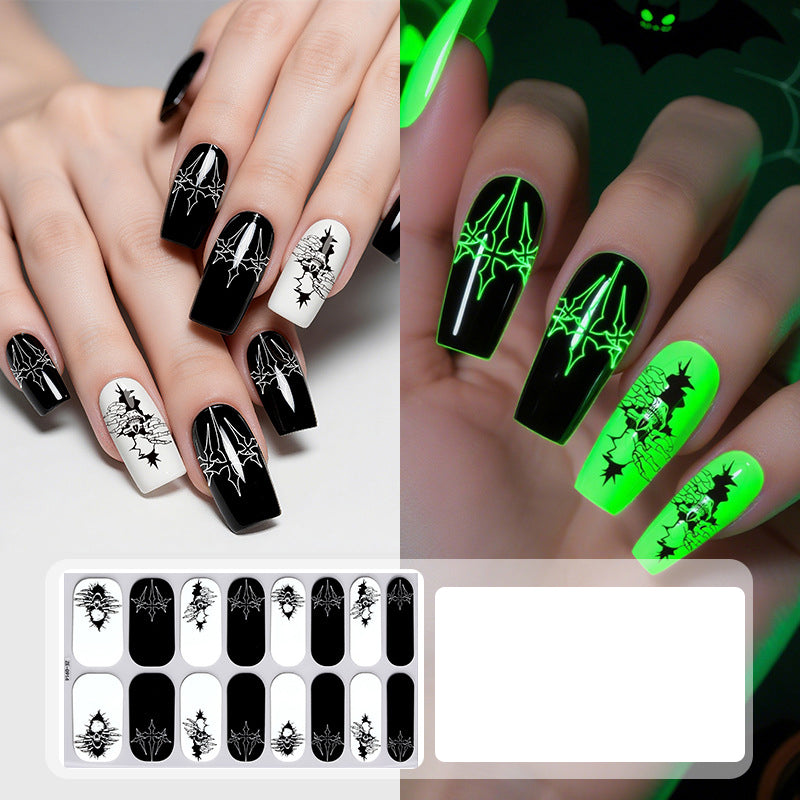Glow Halloween Nail Wraps
