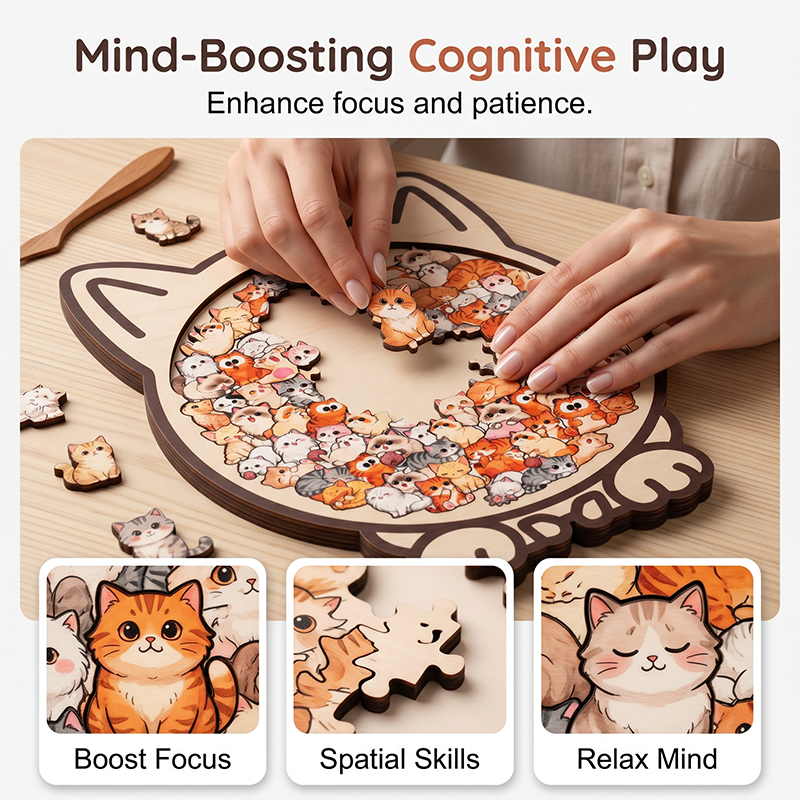 Wooden Animal Stacking Puzzle