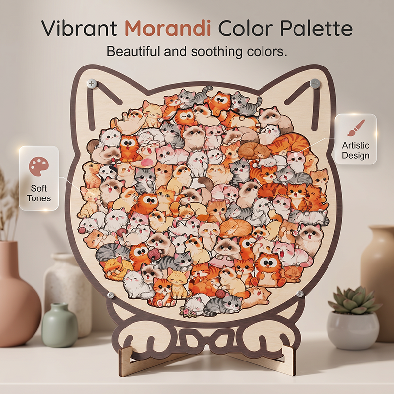 Wooden Animal Stacking Puzzle