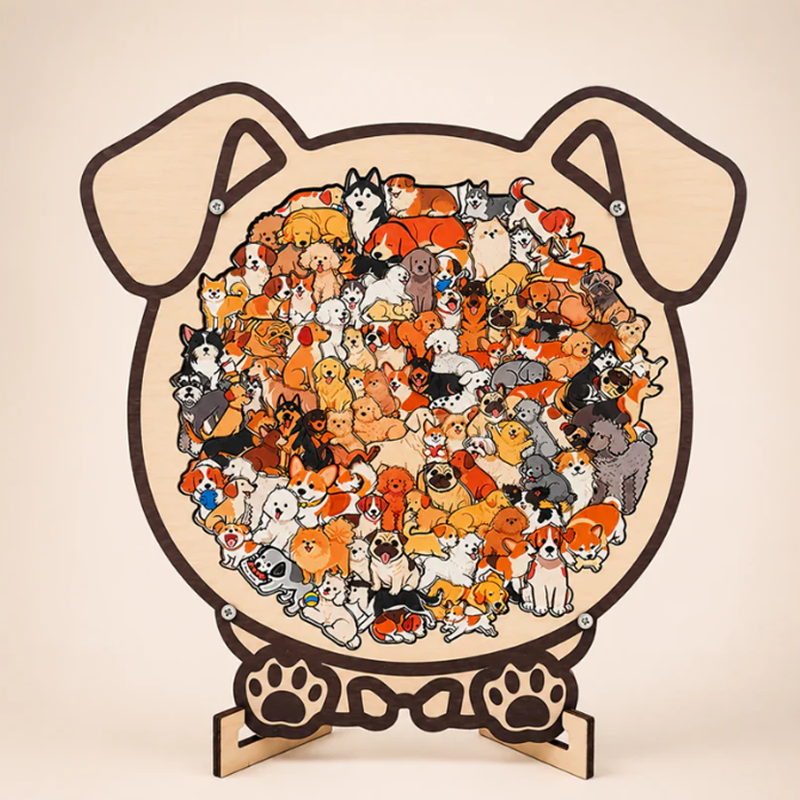 Wooden Animal Stacking Puzzle