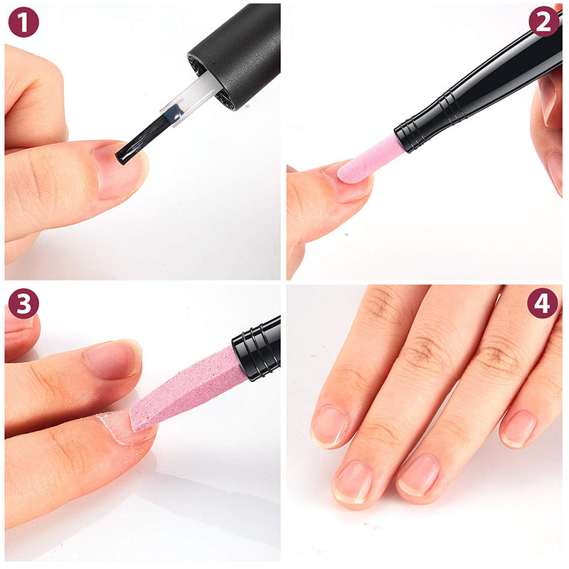 🔥Buy 1 Get 1 Free🔥 Double-Headed Nail Quartz Nail File Polishing Pen
