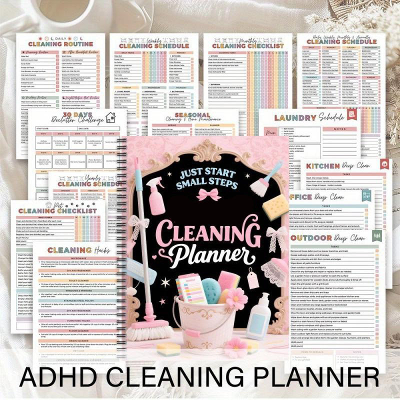 Deep Cleaning Planner with Chore Charts