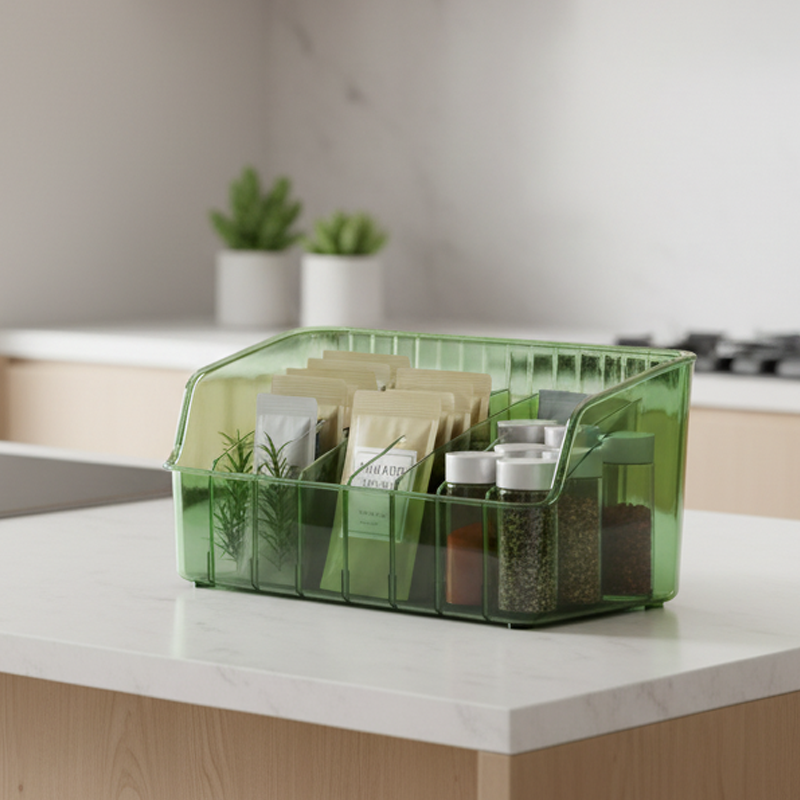 Space-Saving Kitchen Spice Organizer with Dividers
