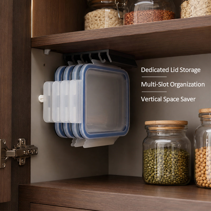 Under Cabinet Lids Organizer Rack