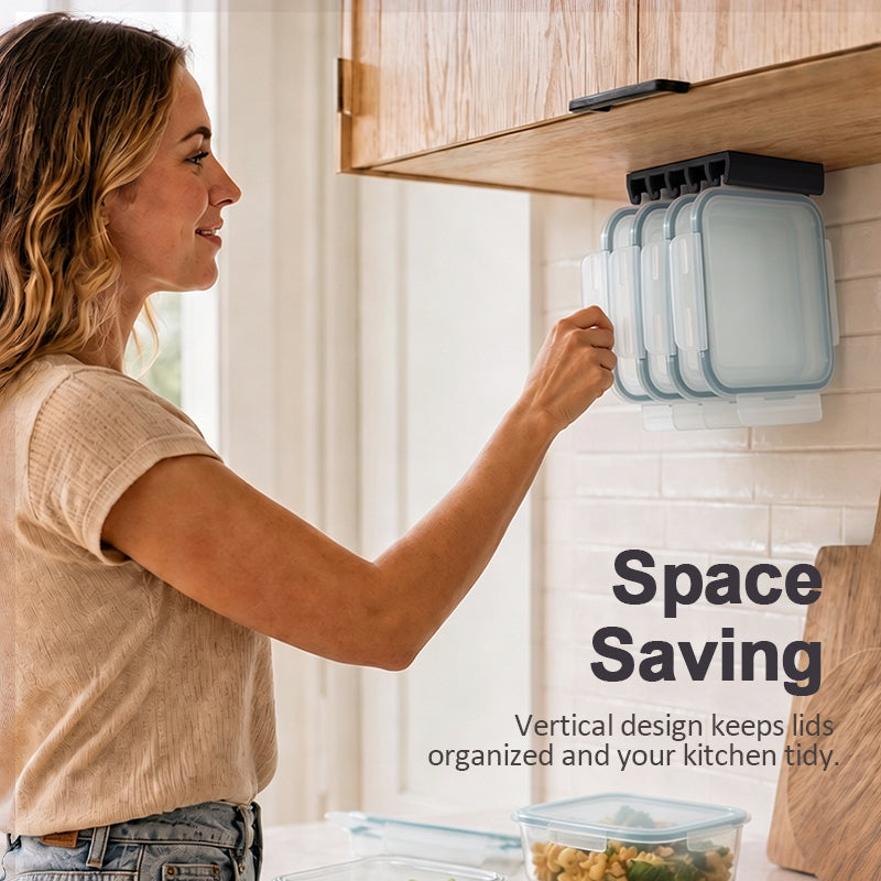 Under Cabinet Lids Organizer Rack