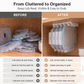 Under Cabinet Lids Organizer Rack