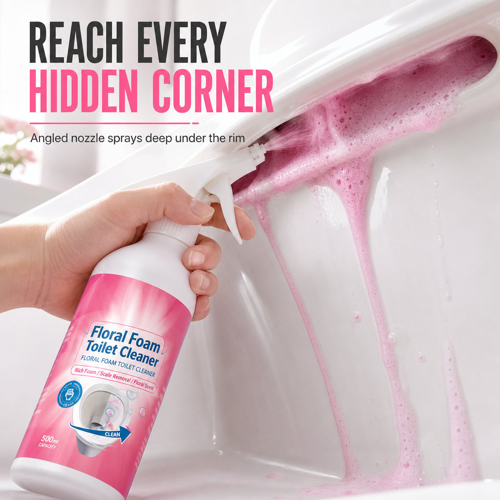 Foaming Toilet Cleaner with Spray Nozzle