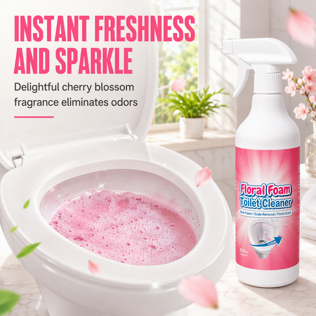 Foaming Toilet Cleaner with Spray Nozzle