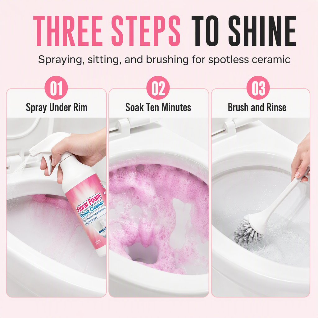 Foaming Toilet Cleaner with Spray Nozzle