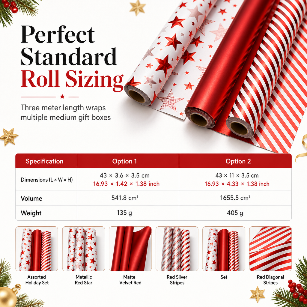 Christmas Wrapping Paper Roll
