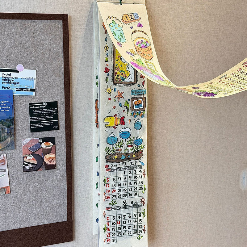 Creative 2027 Long Scroll Wall Calendar