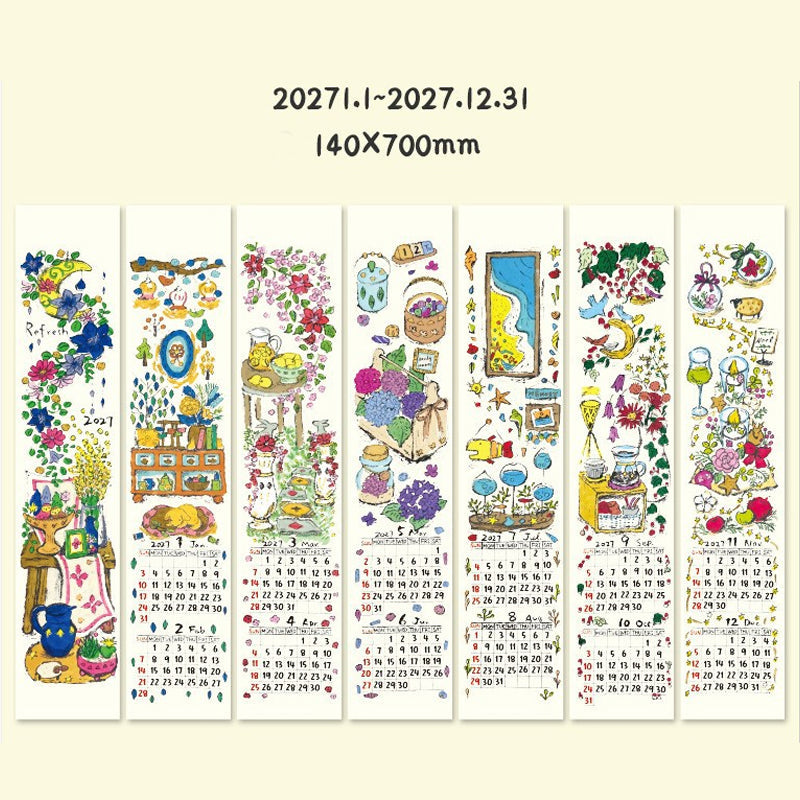 Creative 2027 Long Scroll Wall Calendar