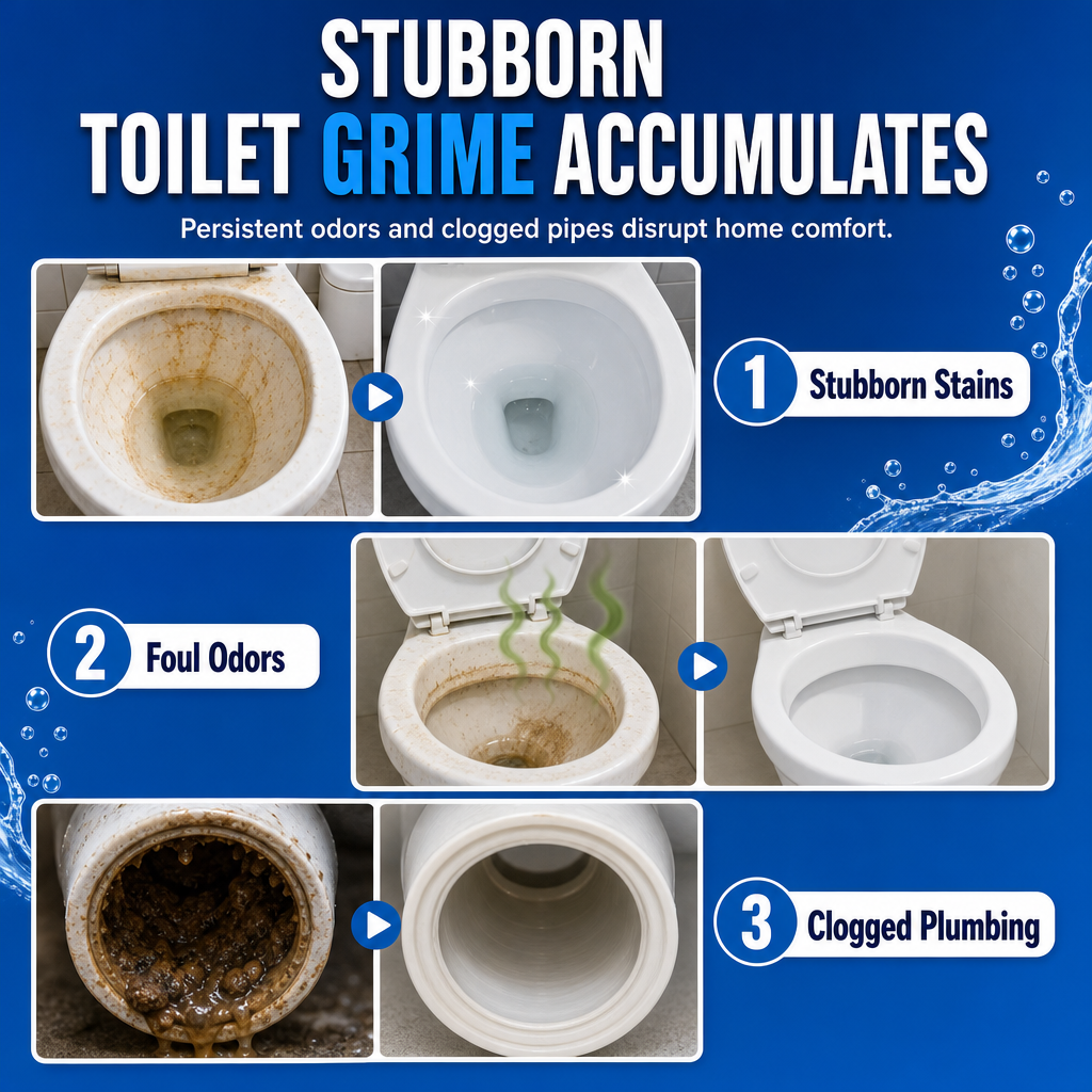 Septic Tank Safe Toilet Cleaning Effervescent Tablets