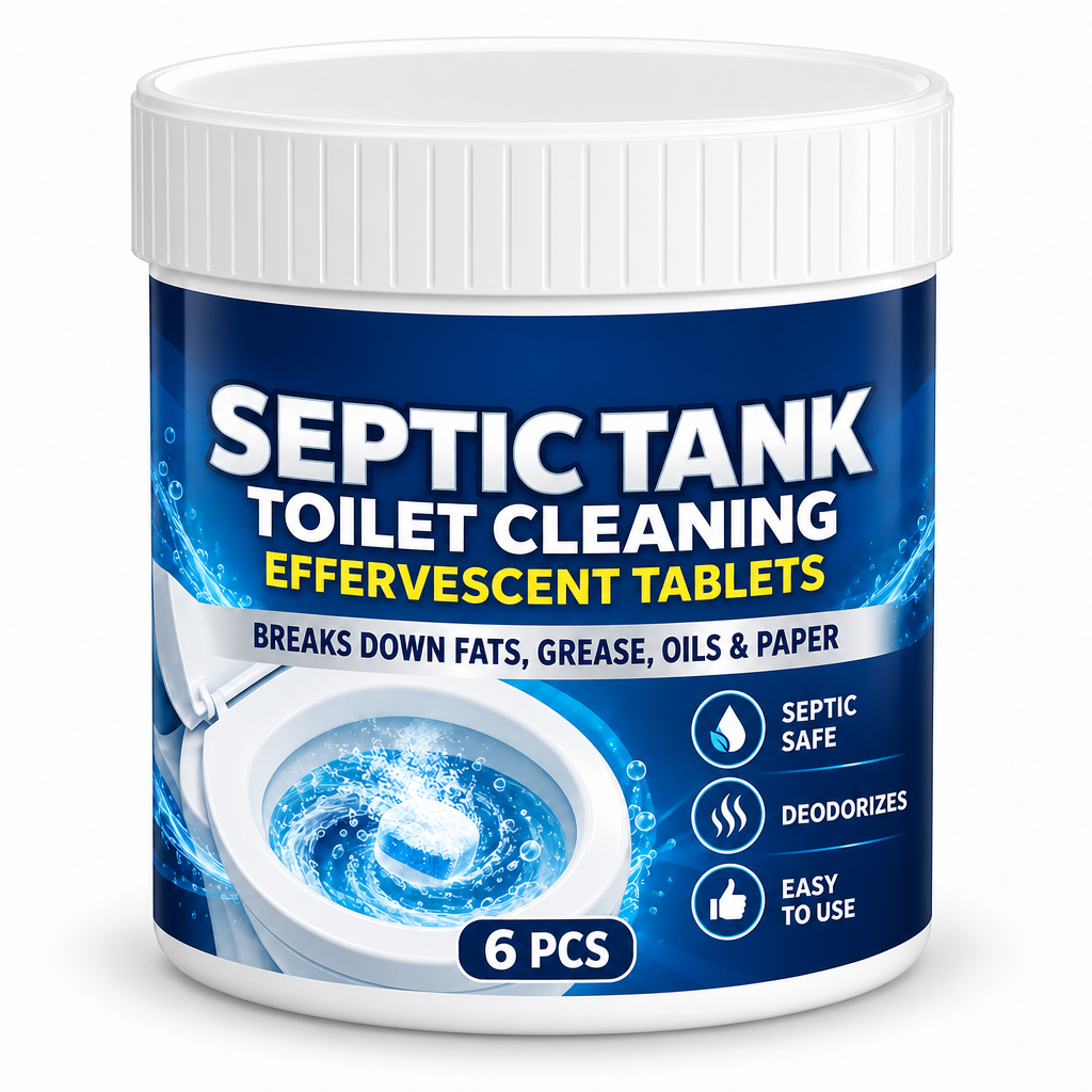 Septic Tank Safe Toilet Cleaning Effervescent Tablets