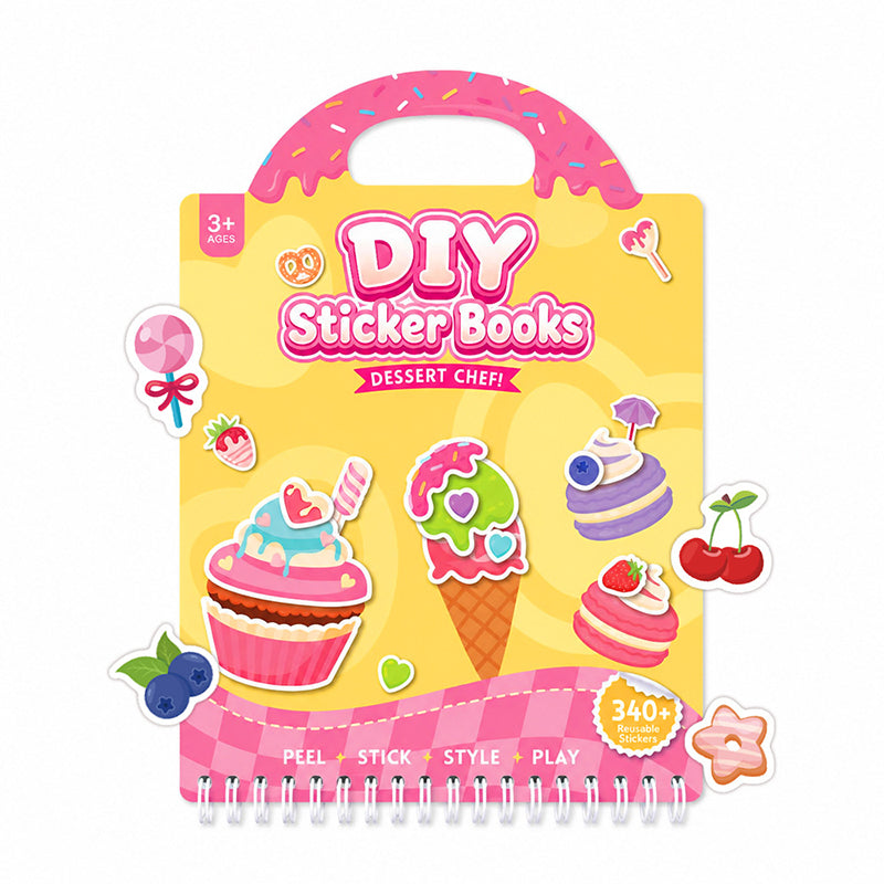 Portable Reusable DIY Sticker Books for Kids