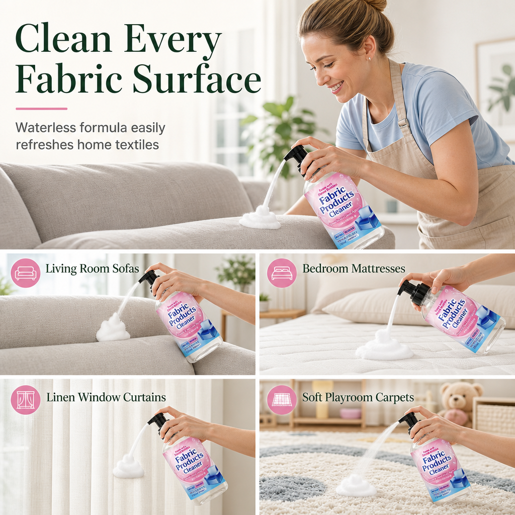 Waterless Fabric Foam Cleaner