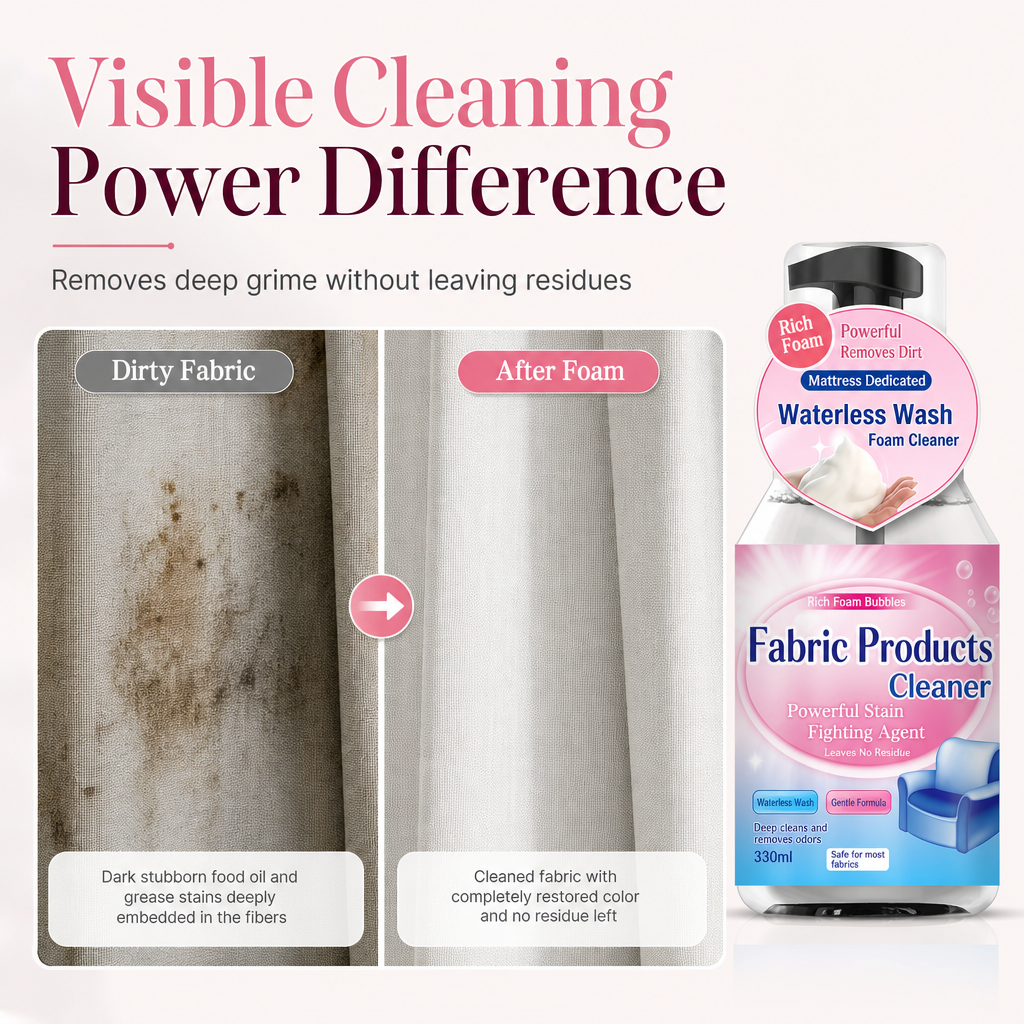 Waterless Fabric Foam Cleaner