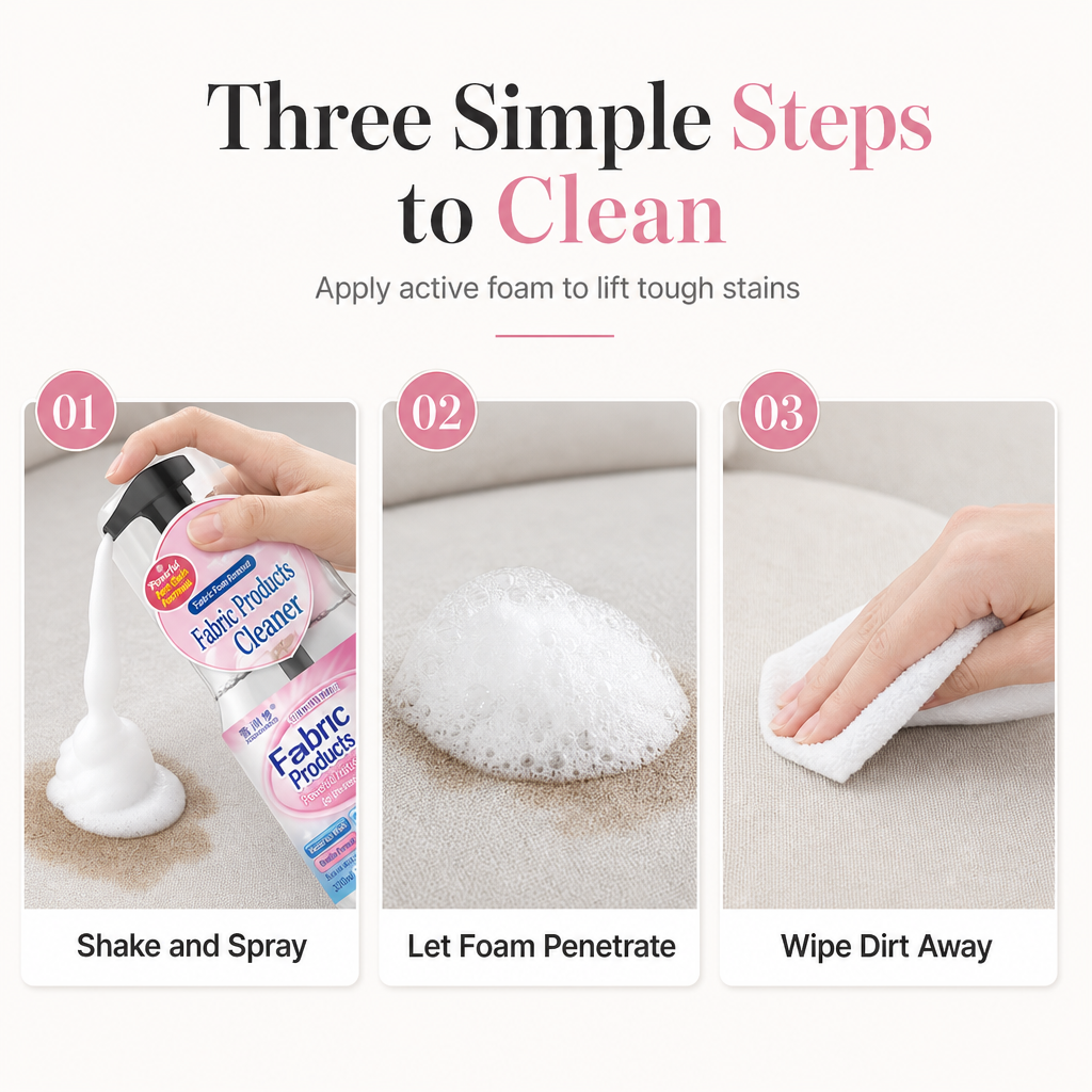 Waterless Fabric Foam Cleaner