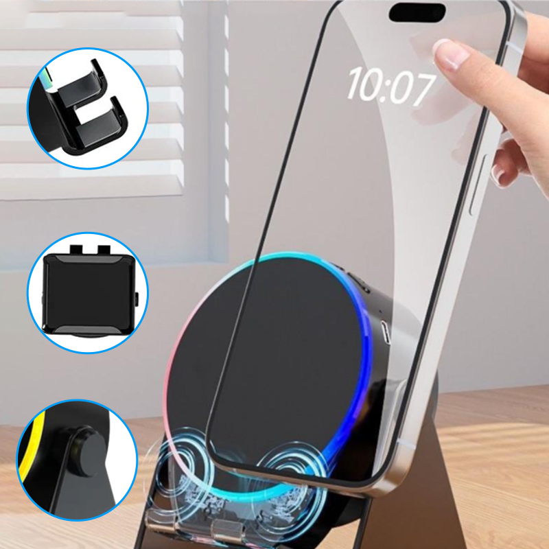 4-in-1 360° Wireless Rotating Speaker Stand
