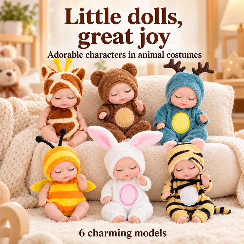 🔥Limited-Time Offer! 🧸 Mini Reborn Baby Dolls – Lifelike & Realistic, A Heartwarming Gift for Doll Lovers & Collectors 👼🎁