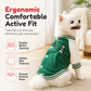 🐶 Plush Dog Jacket with Built-In Leash Rings – Cozy Pet Outerwear