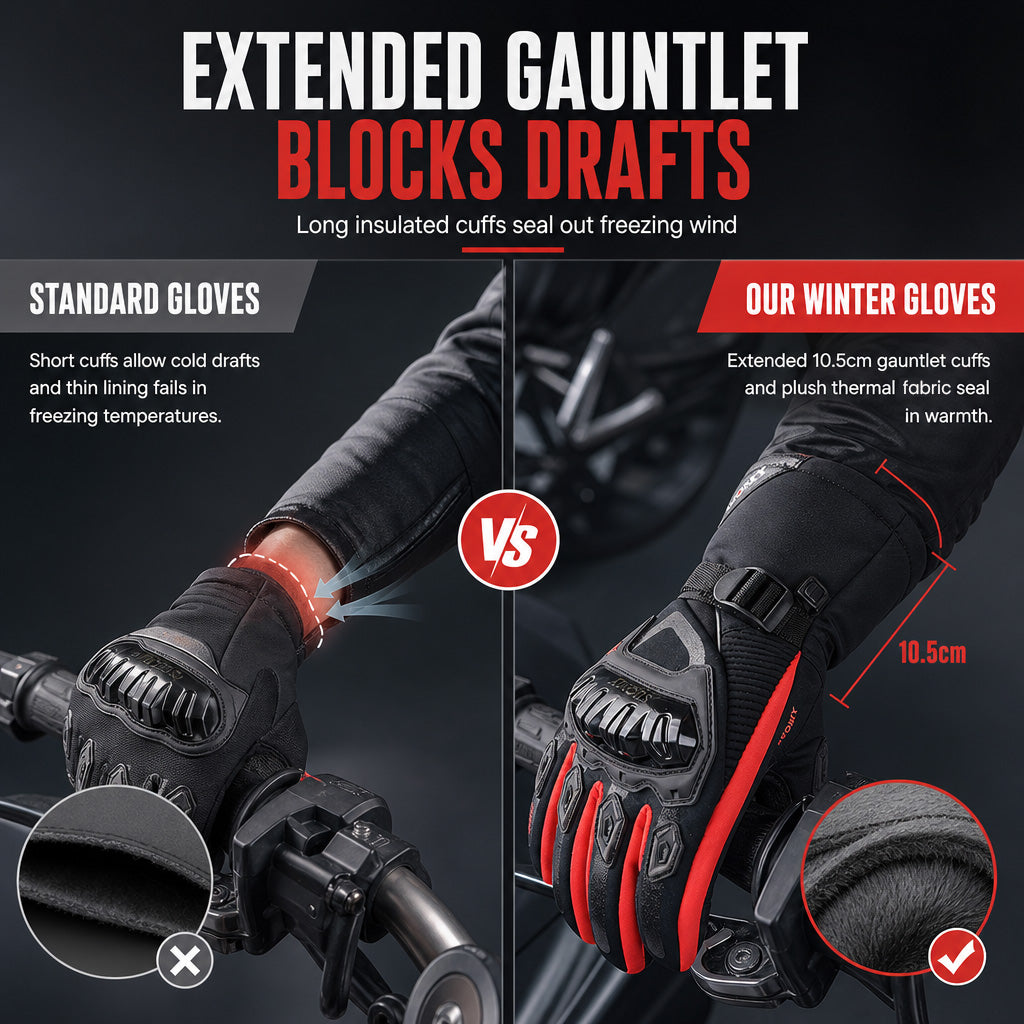⏳Time-Limited Special ⏰Winter Motorcycle Riding Gloves with Waterproof Windproof Protection