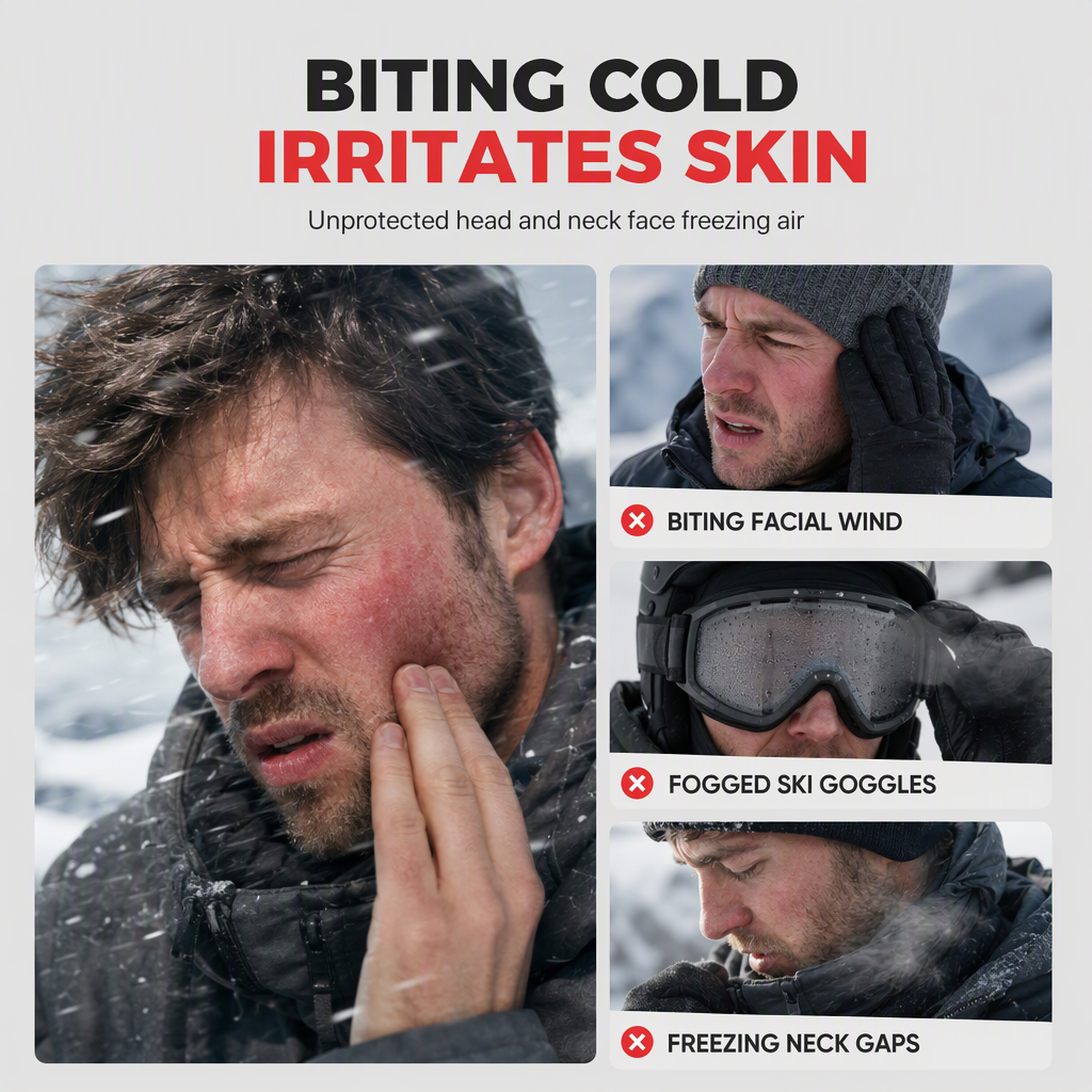 ❄️ 50% OFF NOW! 🧣 3-in-1 Winter Balaclava – Windproof, Warm & Adjustable – Perfect for Skiing, Cycling and All Cold Outdoor Activities ✨