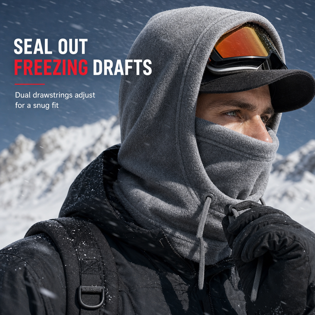 ❄️ 50% OFF NOW! 🧣 3-in-1 Winter Balaclava – Windproof, Warm & Adjustable – Perfect for Skiing, Cycling and All Cold Outdoor Activities ✨