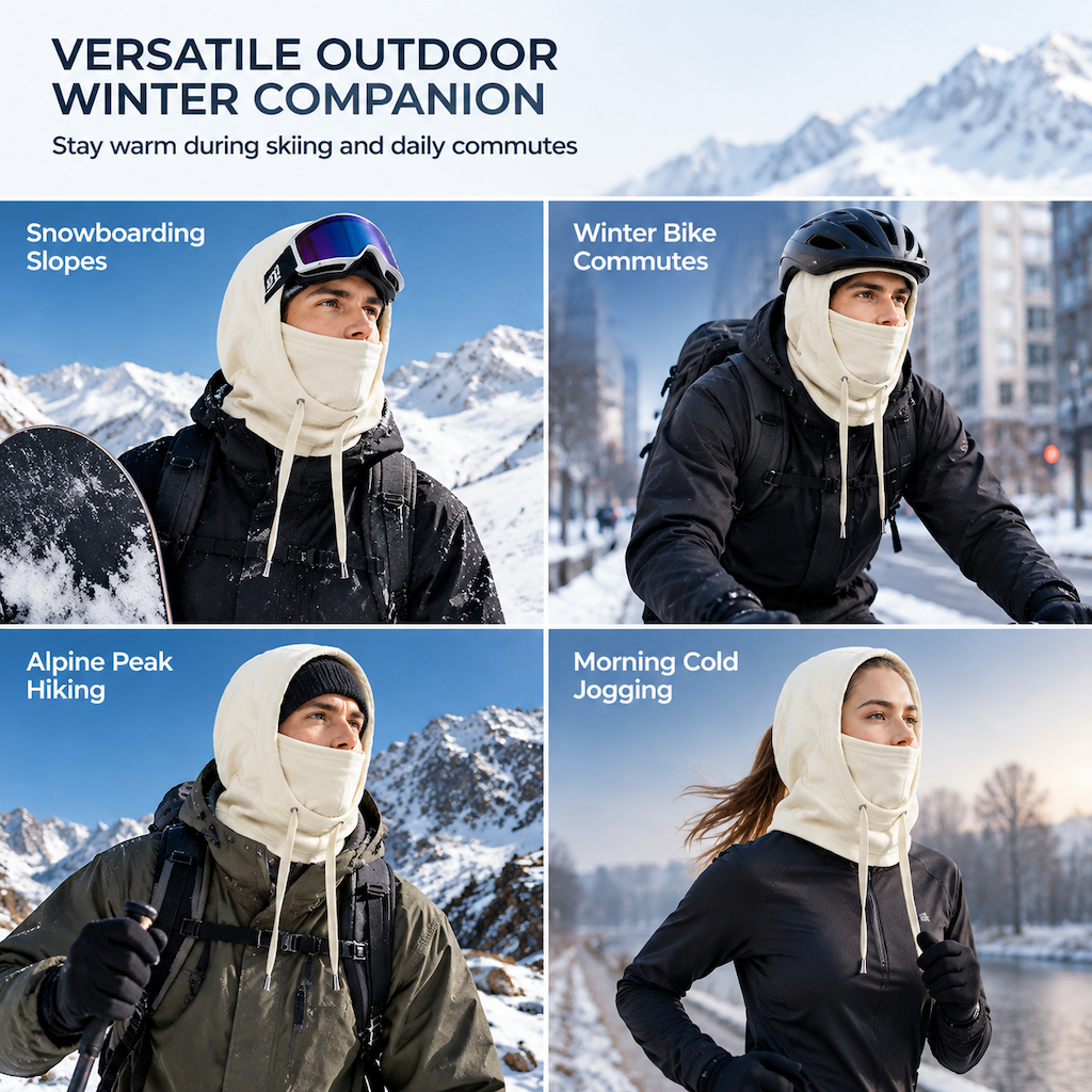 ❄️ 50% OFF NOW! 🧣 3-in-1 Winter Balaclava – Windproof, Warm & Adjustable – Perfect for Skiing, Cycling and All Cold Outdoor Activities ✨