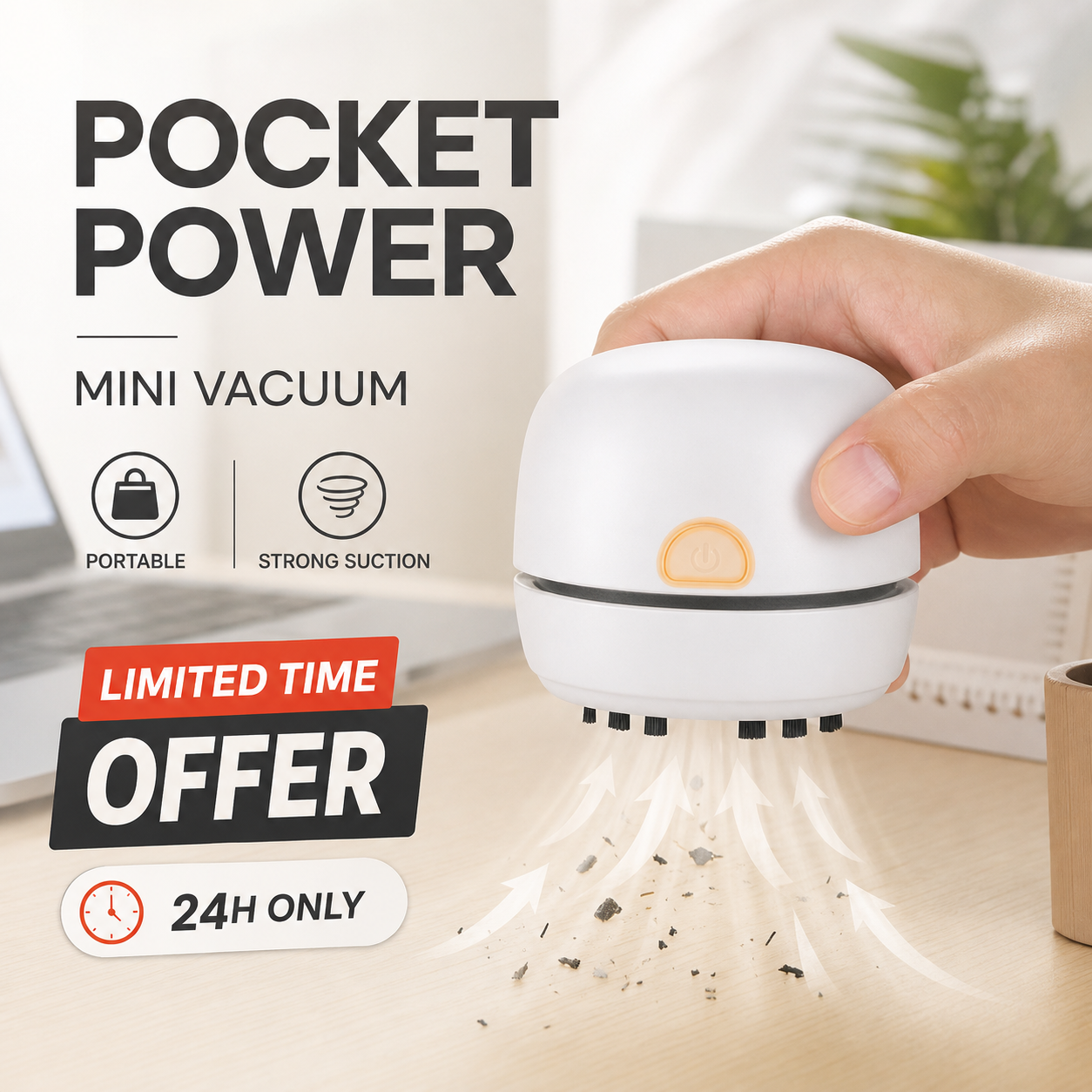🎉limited time offer✨Portable Mini Desk Vacuum Cleaner🔥